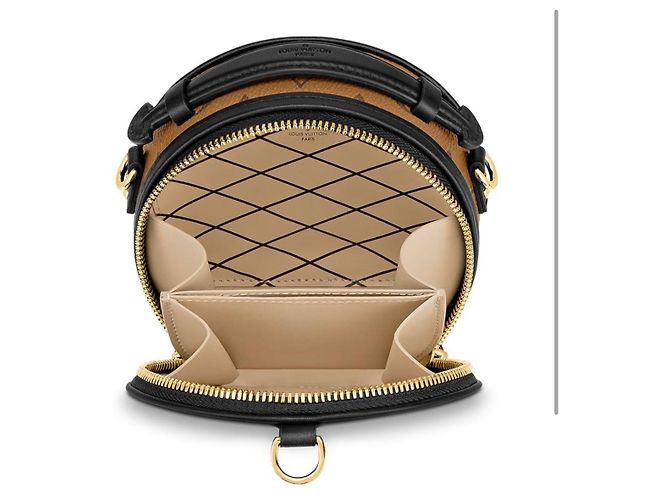 Louis Vuitton Mini Boite Chapeau Borsa a mano in pelle marrone - vista 3