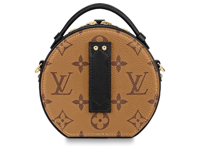 Louis Vuitton Mini Boite Chapeau Borsa a mano in pelle marrone - vista 5