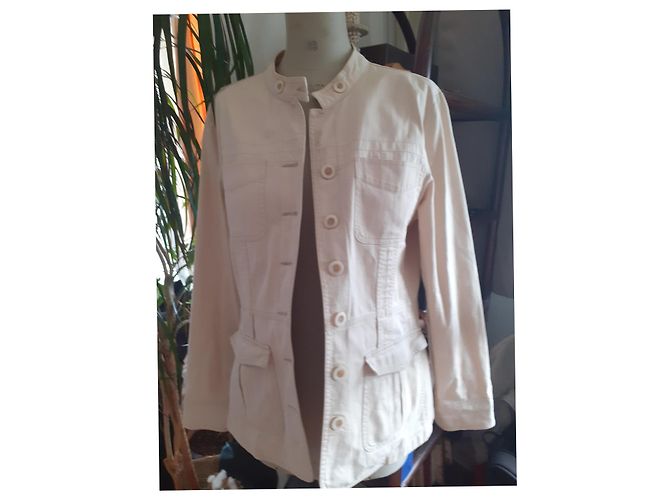Autre Marque Chaqueta sahariana New Man de algodón beige - vista 2