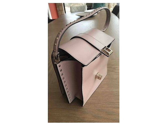 Borsa Valentino Garavani in pelle beige - vista 4