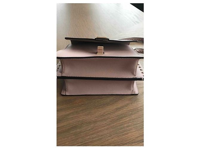 Borsa Valentino Garavani in pelle beige - vista 5