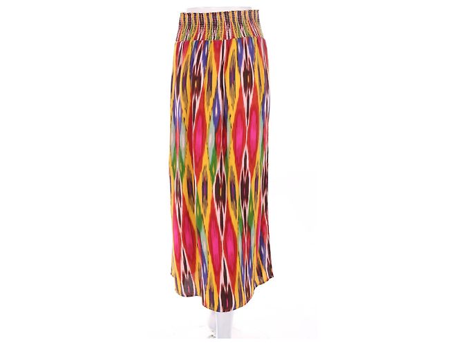 Gonna maxi multicolore Anthology Paris in viscosa e rayon - vista 2