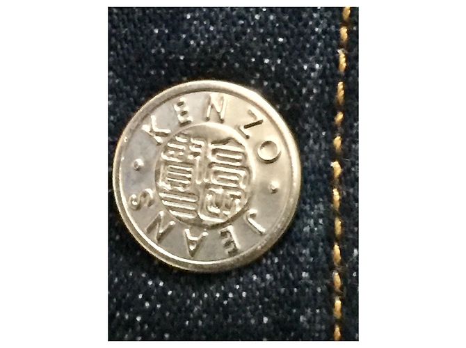 Giacca jeans Kenzo con borchie Blu scuro - vista 6