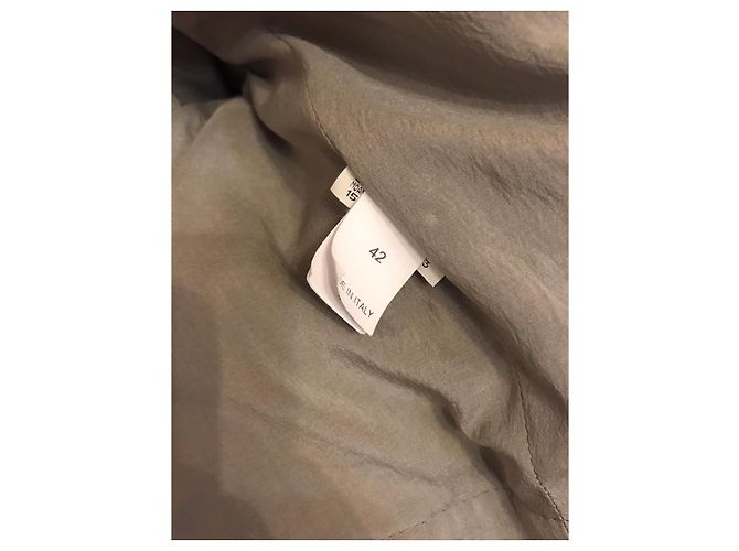 Giacca Brunello Cucinelli in pelle di struzzo beige - vista 10