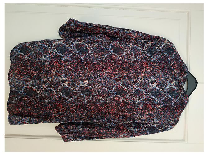 Autre Marque Camicia Sud Express Swans nera in viscosa Nero - vista 3