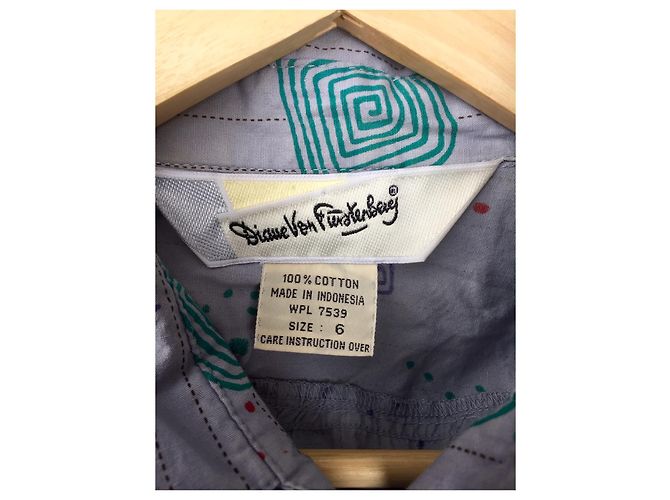 Mono Diane Von Furstenberg Azul Claro Algodón Multicolor - vista 3