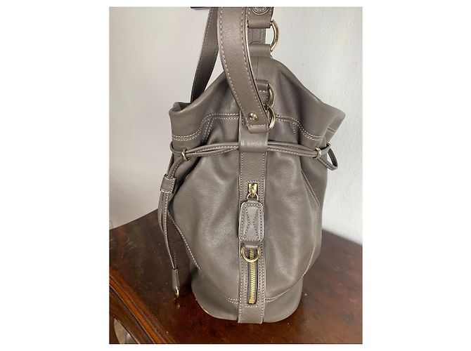 Borsa a mano Lancel Miss Elsa in pelle taupe - vista 5
