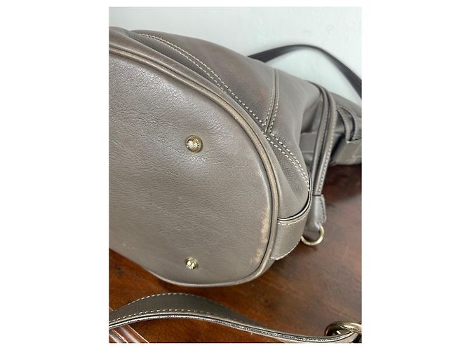 Borsa a mano Lancel Miss Elsa in pelle taupe - vista 7