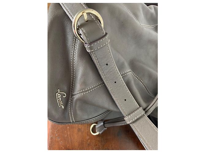 Borsa a mano Lancel Miss Elsa in pelle taupe - vista 8