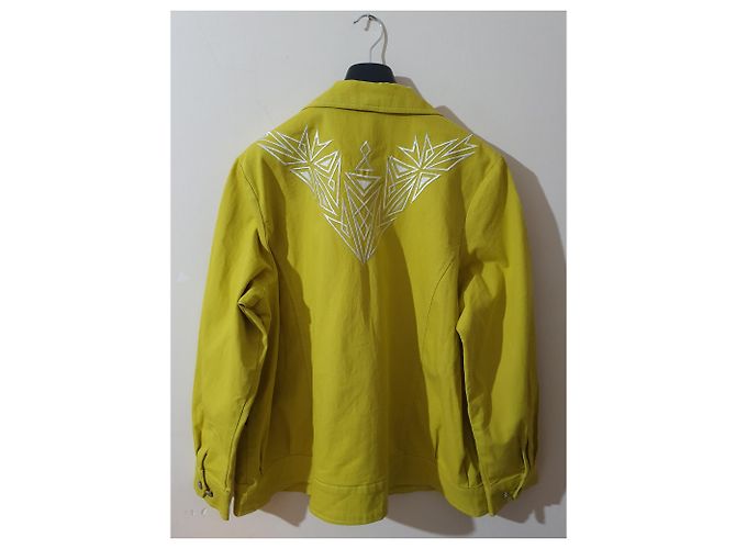Bob Mackie Jacke Gelb Baumwolle Polyester XXL - Ansicht 4