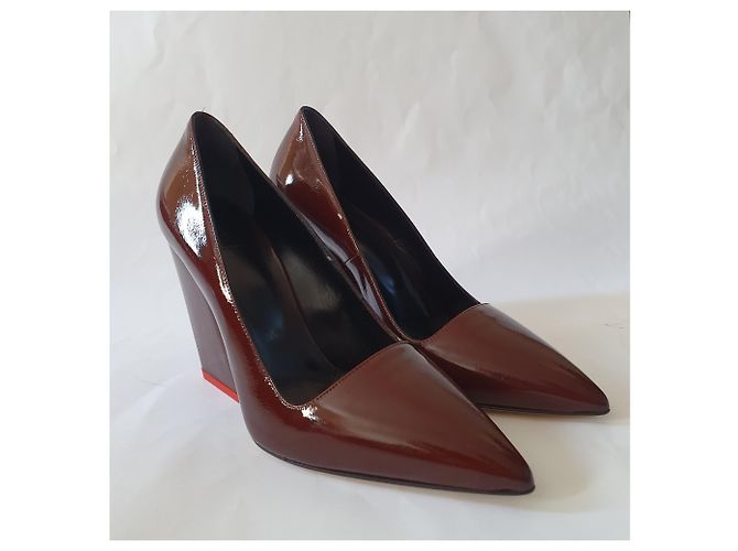 Aeyde Leder Pumps Dunkelrot Bordeaux - Ansicht 2