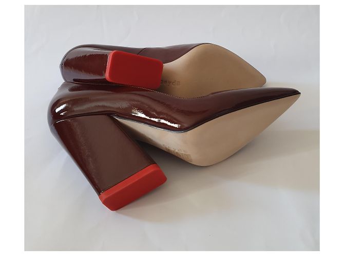 Aeyde Leder Pumps Dunkelrot Bordeaux - Ansicht 6