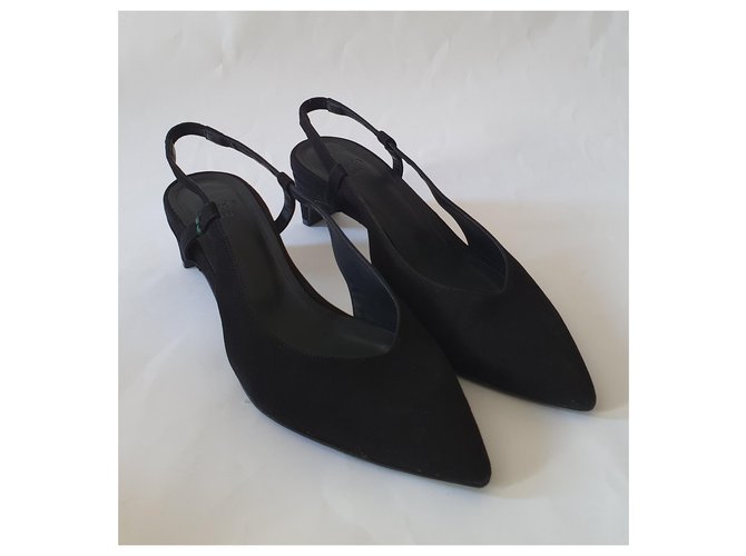 Décolleté Aeyde in camoscio nero - vista 2