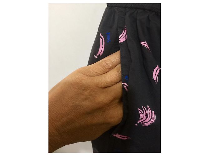 Sonia By Sonia Rykiel Falda con estampado de la firma Negro Rosa Blanco Azul - vista 4