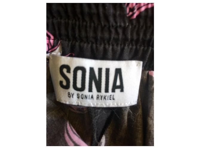 Sonia By Sonia Rykiel Falda con estampado de la firma Negro Rosa Blanco Azul - vista 5