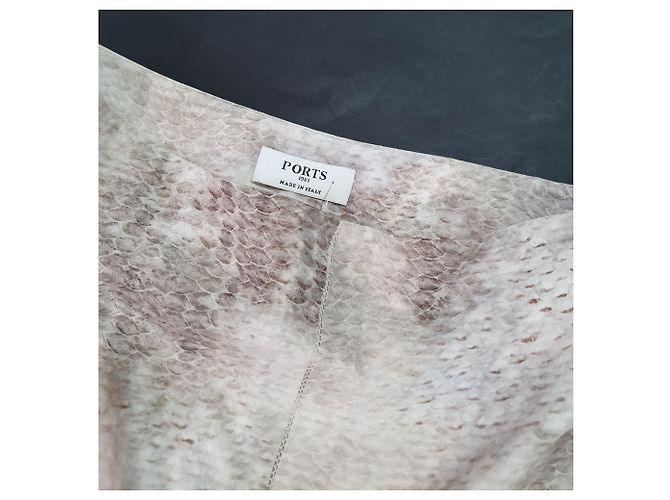 Falda de seda beige Ports 1961 - vista 3