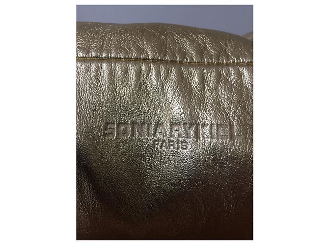 Borsa a secchiello Sonia Rykiel in pelle dorata D'oro - vista 4