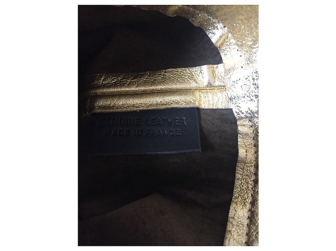Borsa a secchiello Sonia Rykiel in pelle dorata D'oro - vista 5