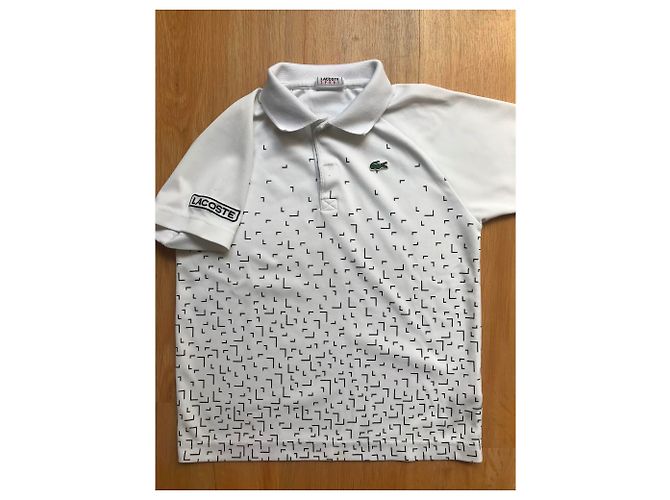 Ensemble Jogging Lacoste Garçon Veste Pantalon et Polo Ultra Dry Blanc - vue 3