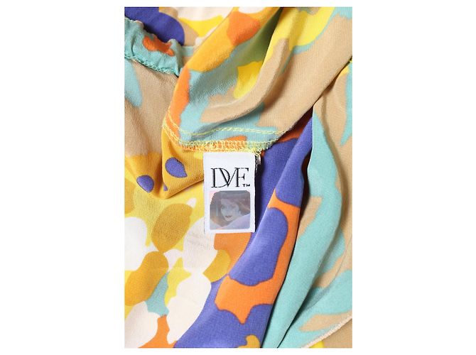 Tuta Diane Von Furstenberg in seta multicolore - vista 4