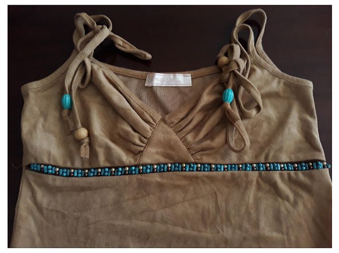 Maje Wildleder Top Caramel Karamell - Ansicht 2