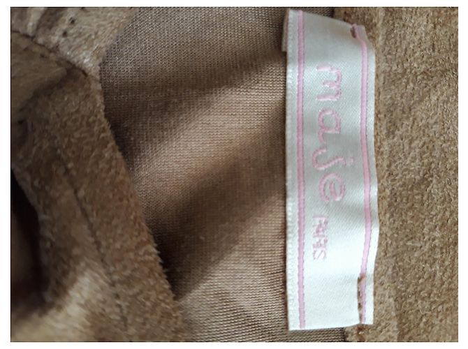 Maje Wildleder Top Caramel Karamell - Ansicht 5