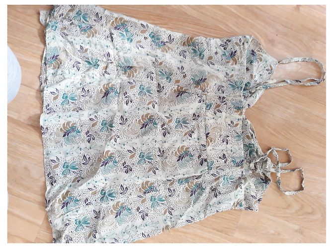 Top de seda Sandro con tirantes ajustables Multicolor - vista 3