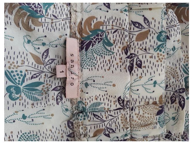 Top de seda Sandro con tirantes ajustables Multicolor - vista 4