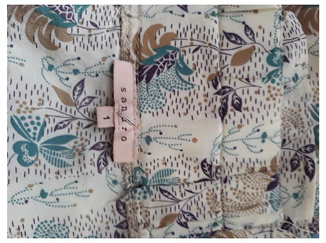 Top de seda Sandro con tirantes ajustables Multicolor - vista 5