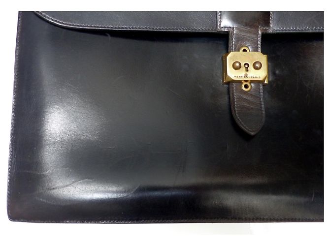 Sac à dépêches Hermès Borse da lavoro Nero - vista 6