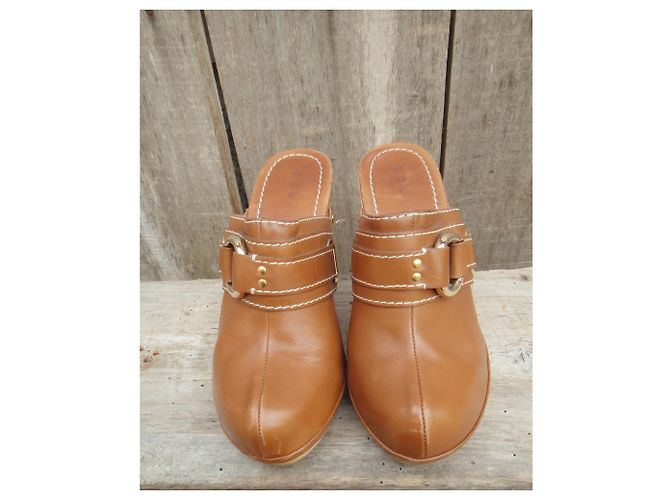 Céline p zoccoli tacco 35 Marrone chiaro - vista 3