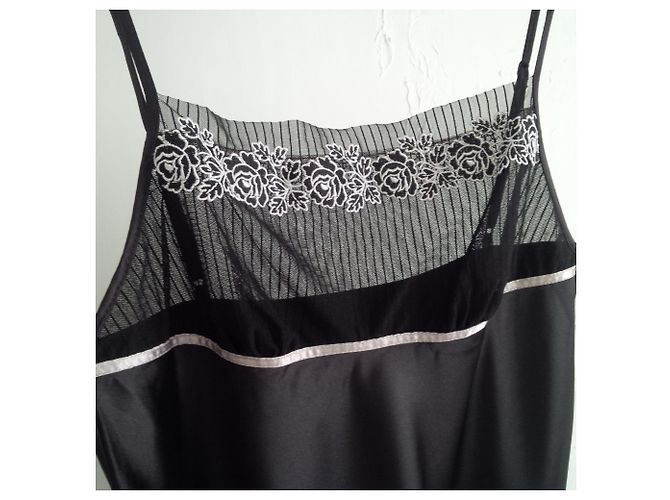 Autre Marque Slip lingerie con ricamo floreale nero beige - vista 14