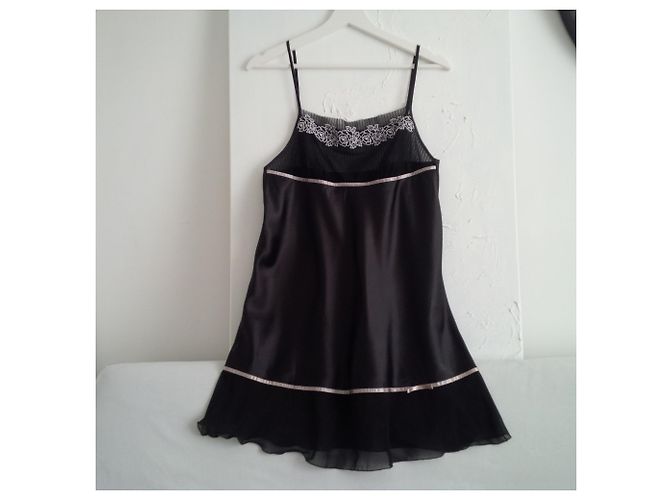 Autre Marque Slip lingerie con ricamo floreale nero beige - vista 16