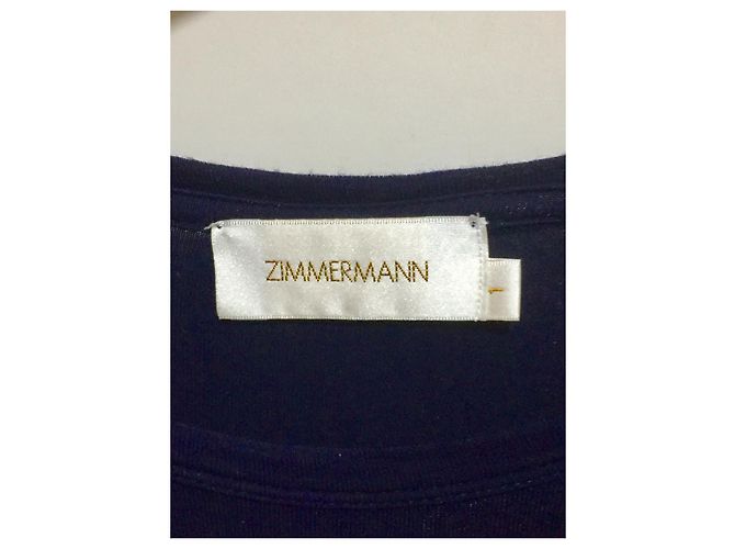 Zimmermann blaues A-Line Kleid Marineblau Dunkelblau - Ansicht 4