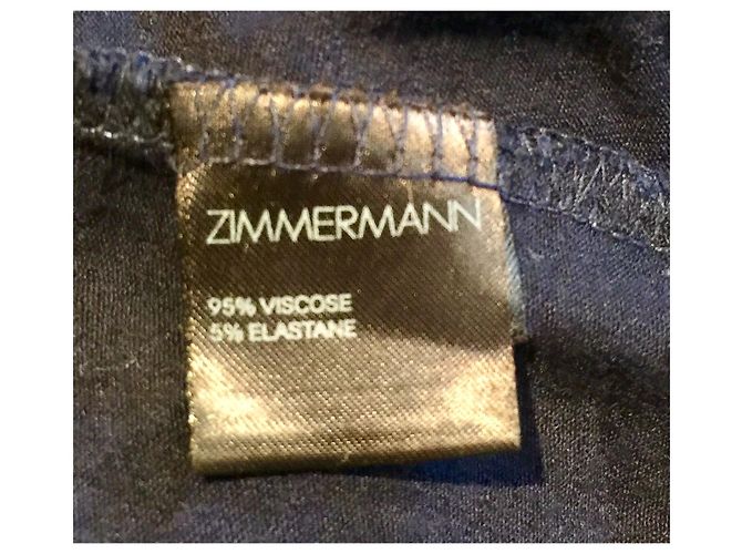 Zimmermann blaues A-Line Kleid Marineblau Dunkelblau - Ansicht 5