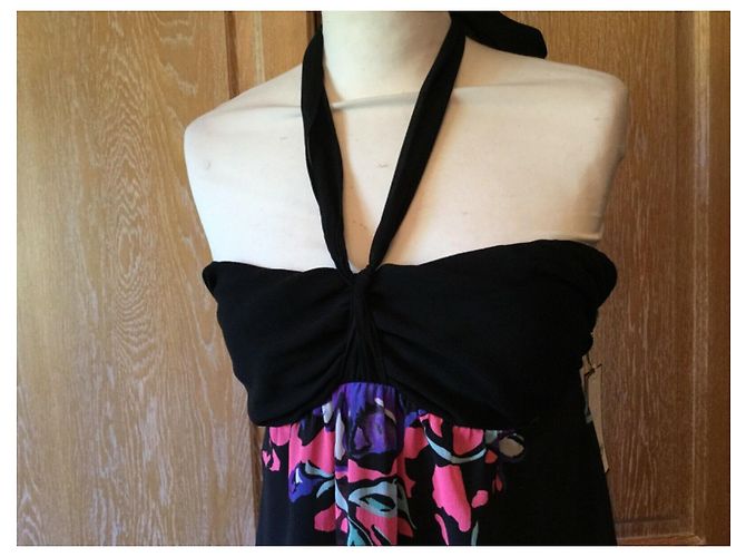 Temperley London Vestido de seda Temperley Calla Negro Multicolor - vista 2