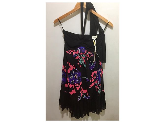 Temperley London Vestido de seda Temperley Calla Negro Multicolor - vista 8