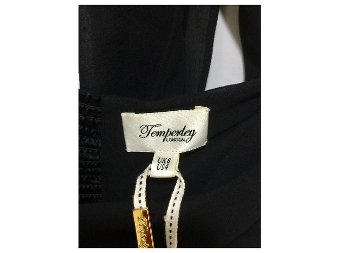 Temperley London Vestido de seda Temperley Calla Negro Multicolor - vista 9