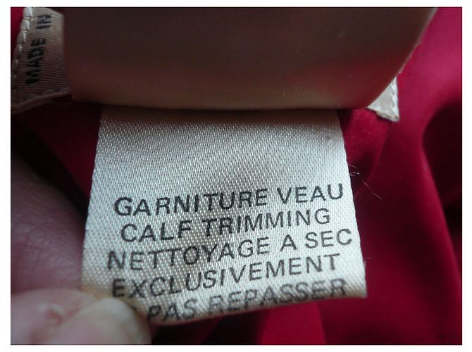 Hermès HERMES Daunenjacke Parka rote Kapuze mit Pelzkragen T.38 - Ansicht 13