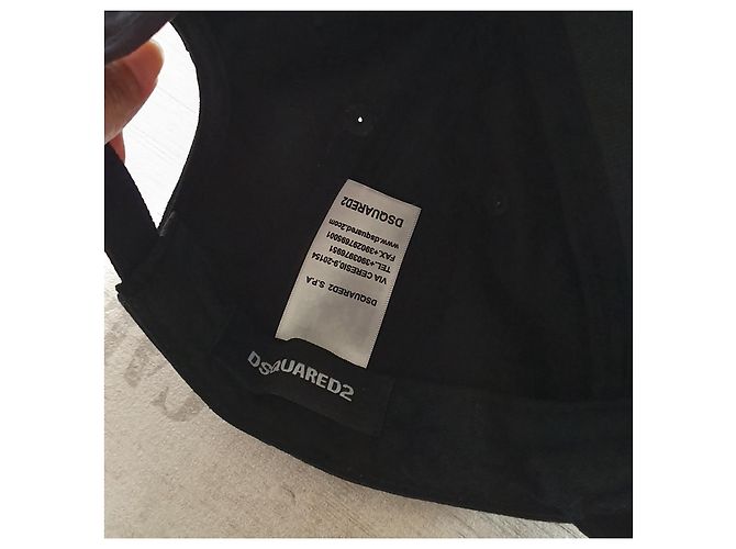 Boné Dsquared2 de algodão preto - vista 4