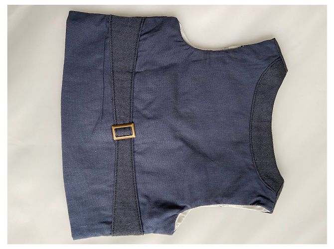 Autre Marque Mamas & Papas Costume Bébé Bleu Marine Coton 3-6 Mois - vue 3