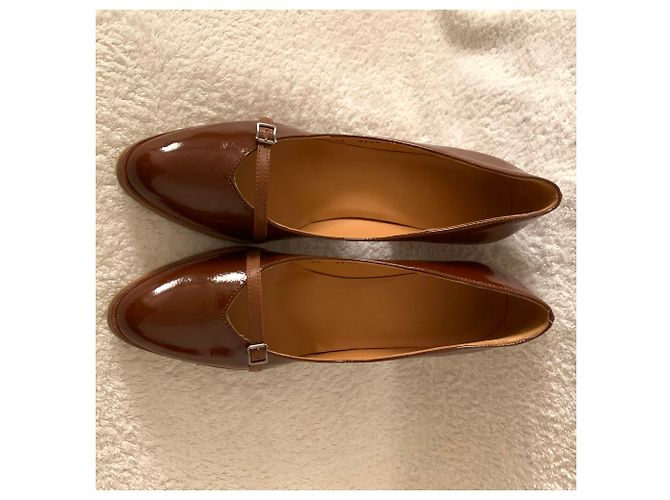 Salvatore Ferragamo Décolleté marrone lucido - vista 2