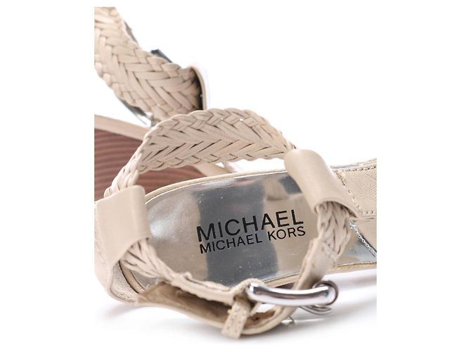 Sandali Michael Kors beige in pelle - vista 4
