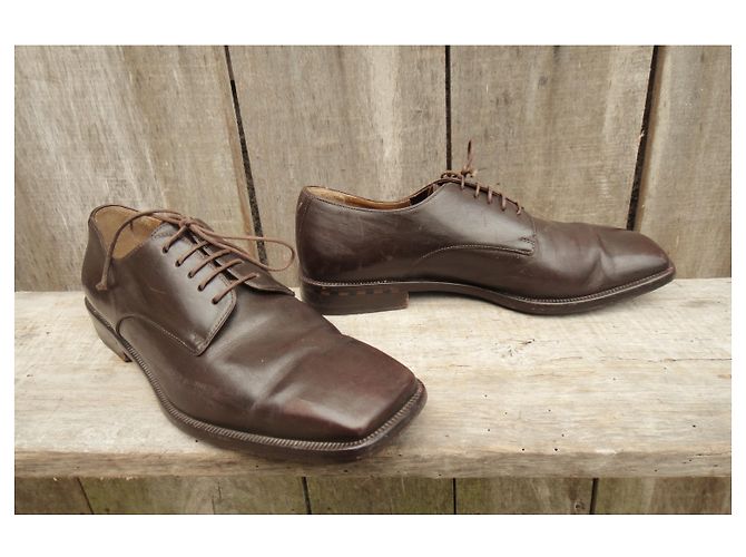 derbies Louis Vuitton p 40,5 Marron foncé - vue 2