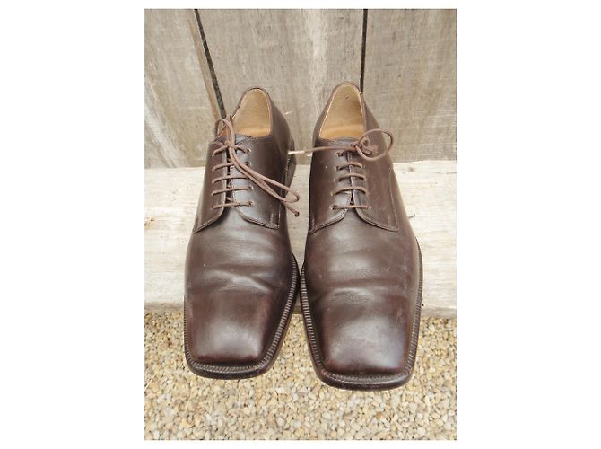 derbies Louis Vuitton p 40,5 Marron foncé - vue 3