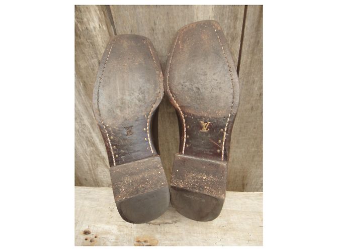derbies Louis Vuitton p 40,5 Marron foncé - vue 6