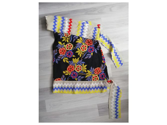 Msgm Silk Top Multi Color M Multiple colors - view 2