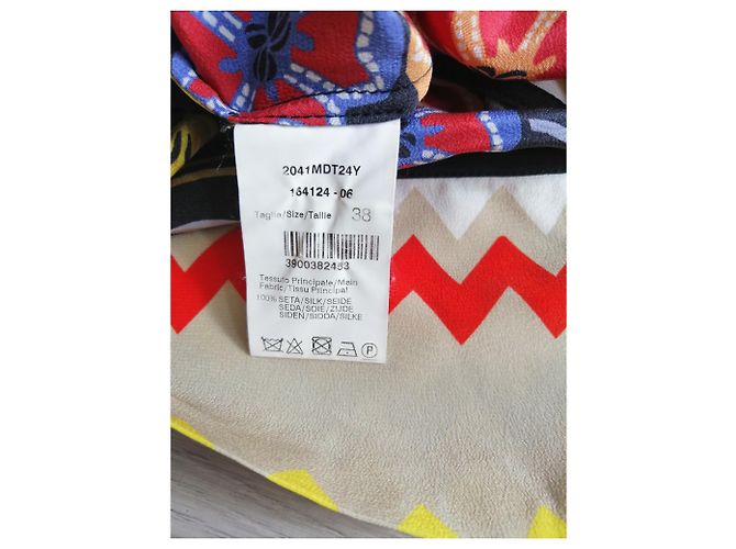 Msgm Silk Top Multi Color M Multiple colors - view 5