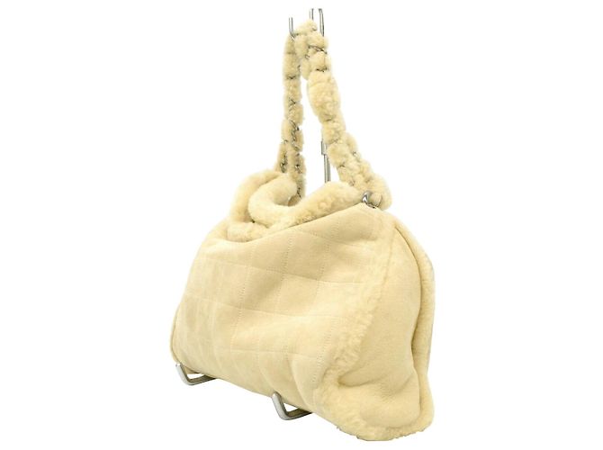 Chanel Vintage Schultertasche Beige - Ansicht 2