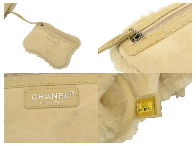 Chanel Vintage Schultertasche Beige - Ansicht 5